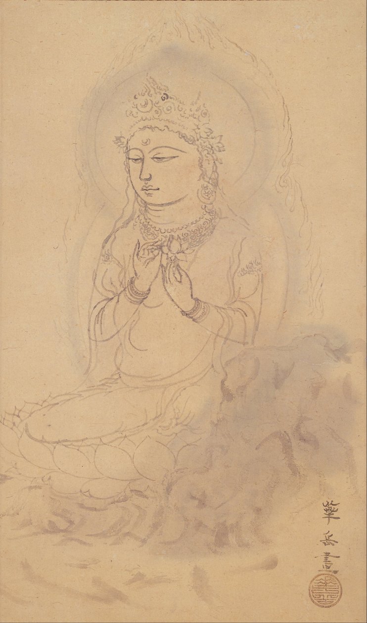 Lotusを装着したAvalokiteshvara 作： 村上科学