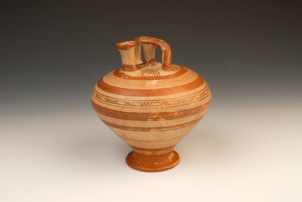 Pot Ewer、BC 1300-1200（テラコッタ） 作： ミケーネ人