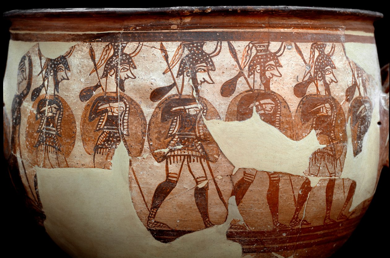 ミケネス文明：ウォリアーズと呼ばれるクレーター。墓のサークルAから