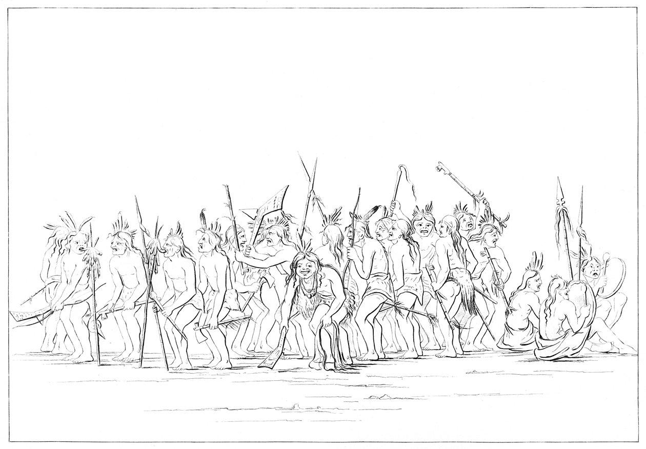 1841年のスーの犬のダンス。 作： マイヤーズアンドCo