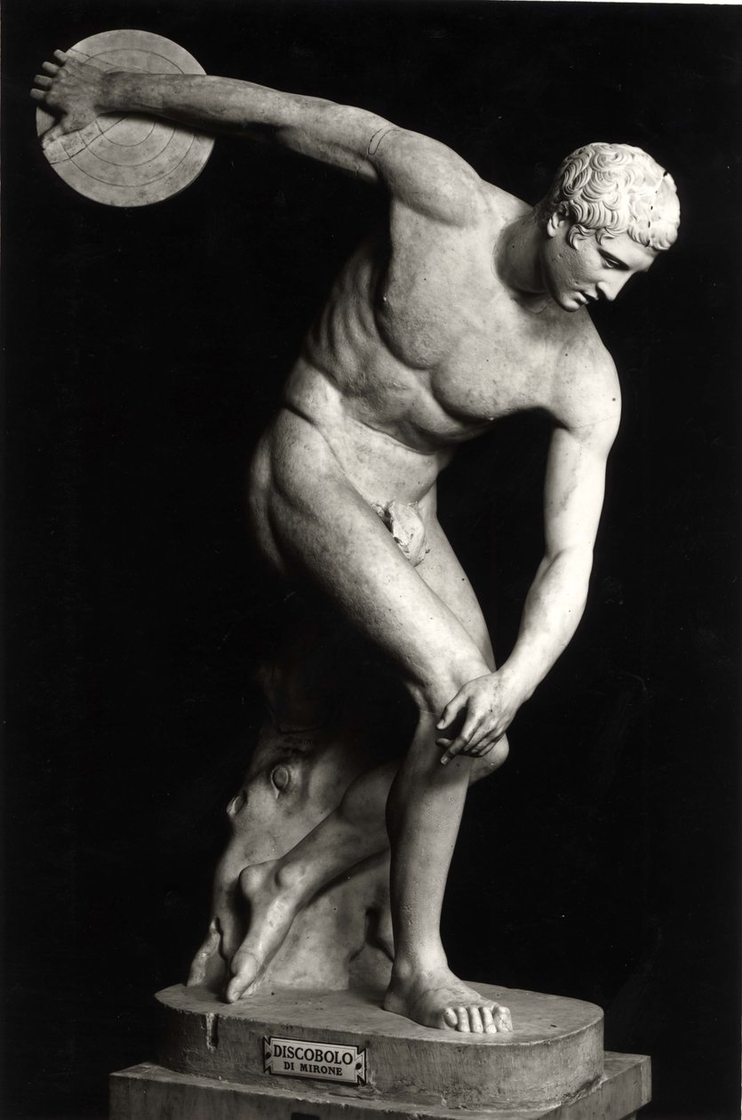 Discobolus、ブロンズオリジナルのコピー 作： マイロン