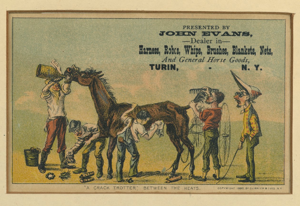 暑さの間の亀裂トロッター、1880 作： N. and Ives、JM Currier
