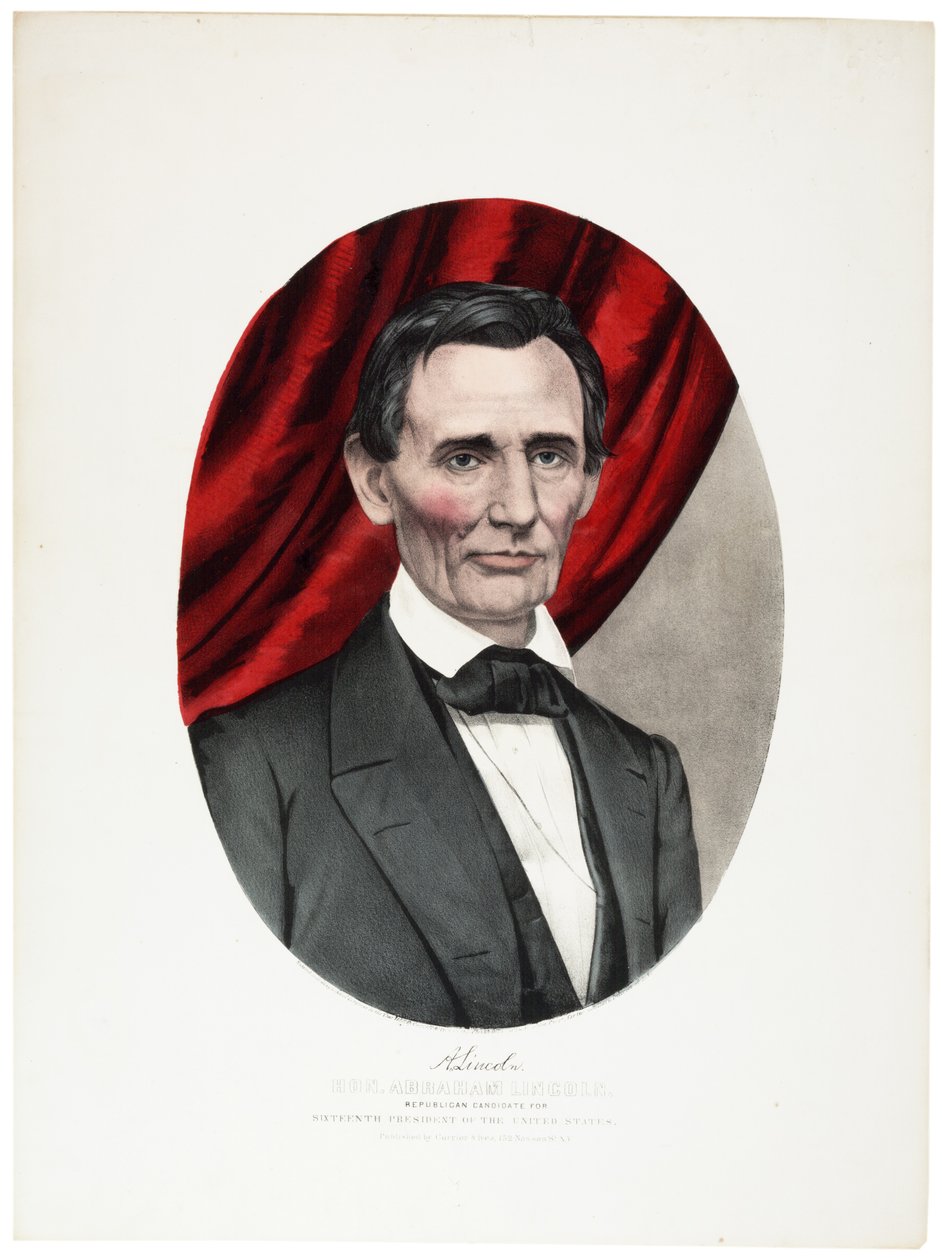アブラハムリンカーン、1860年 作： N. and Ives、JM Currier