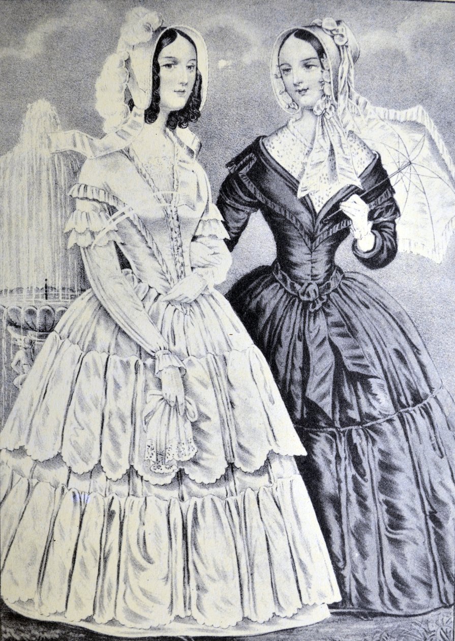 Currier＆Ivesイラスト19世紀。姉妹 作： N. and Ives、JM Currier