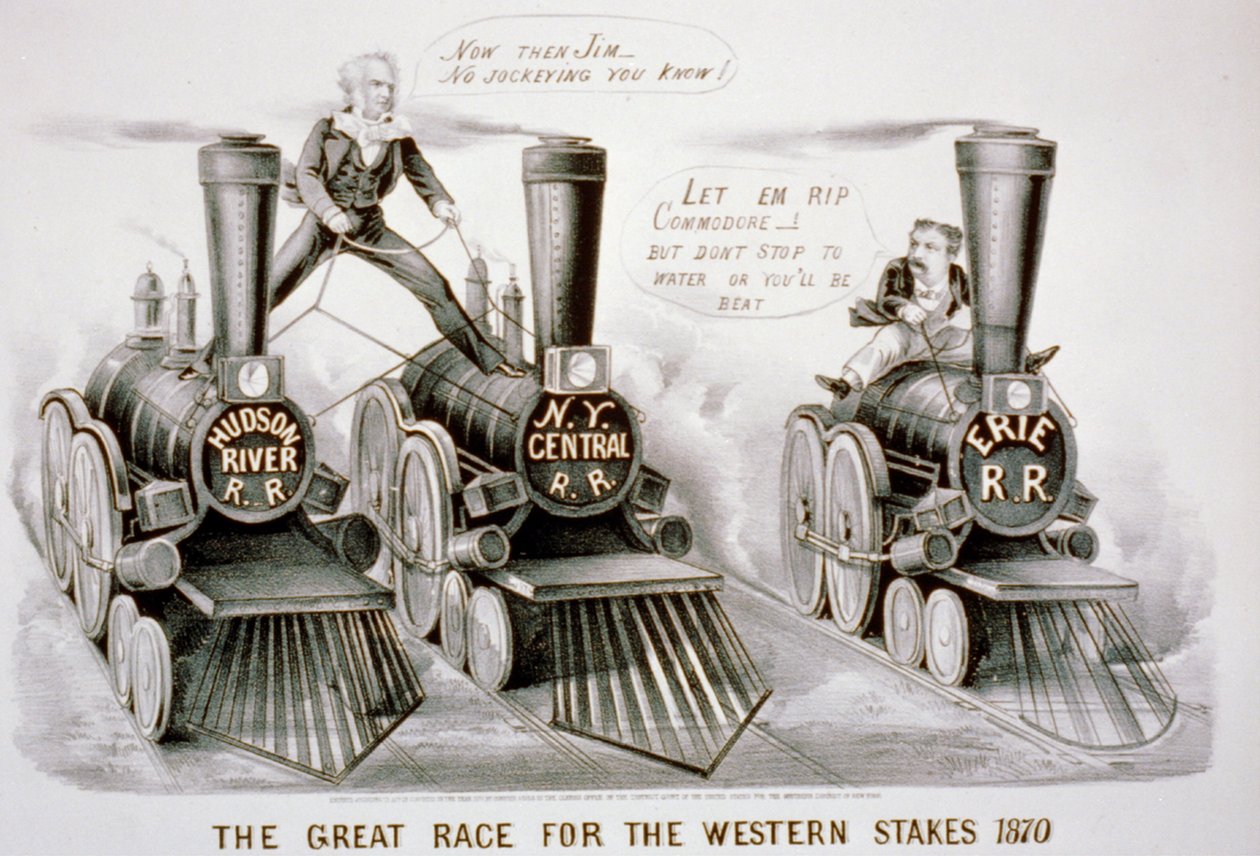 西ステークスの大競争、1870年（リトグラフ） 作： N. and Ives、JM Currier