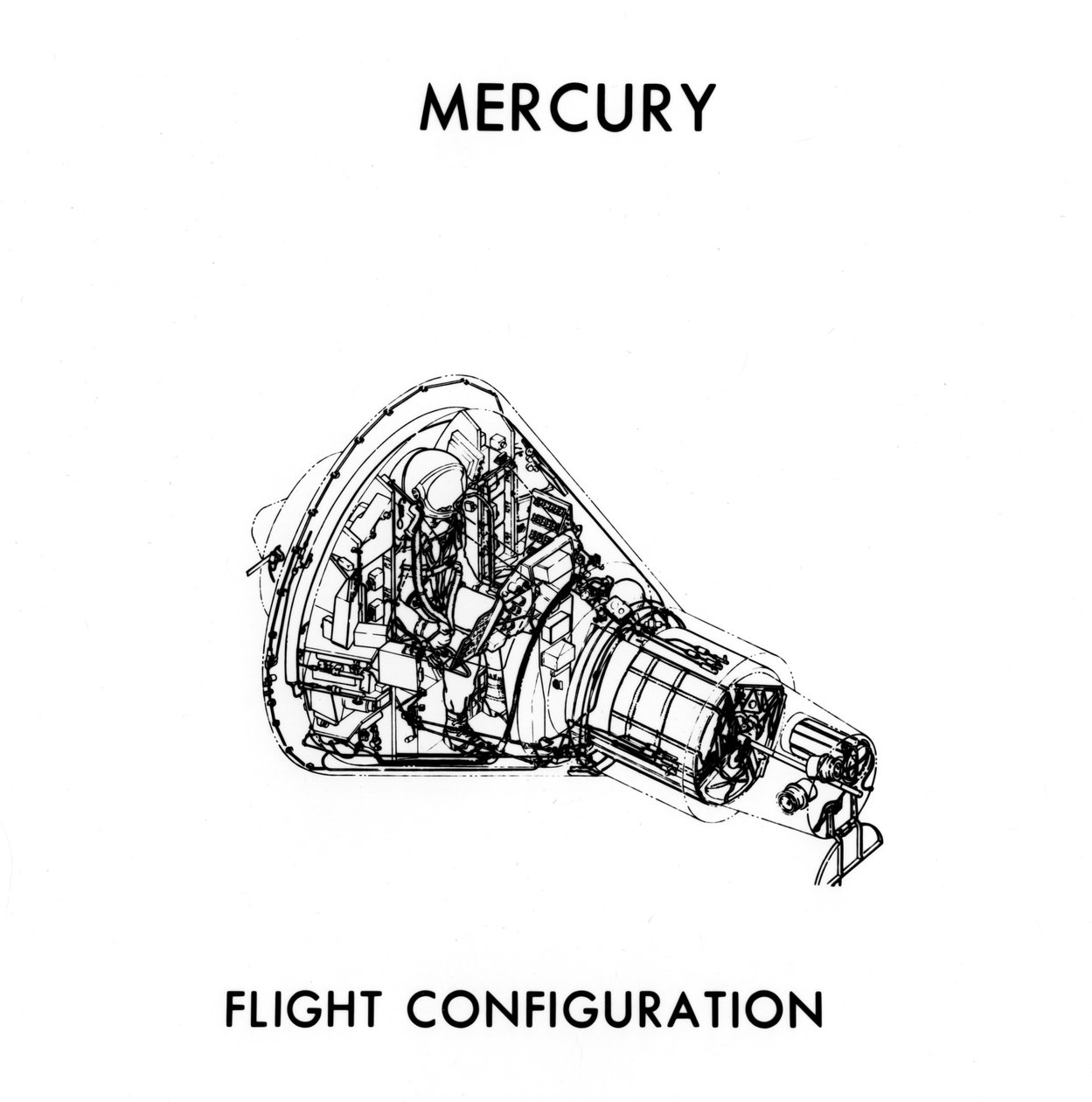 NASA Mercury-Atlasモジュール、c1960年代。 作： NASA画像