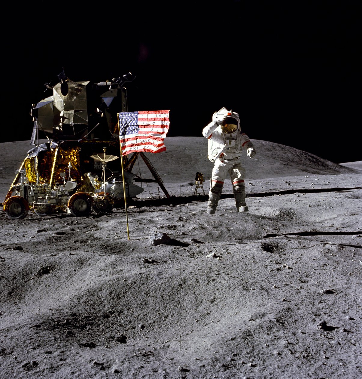 アポロ 16 号 - NASA、1972 年。 作： NASA画像