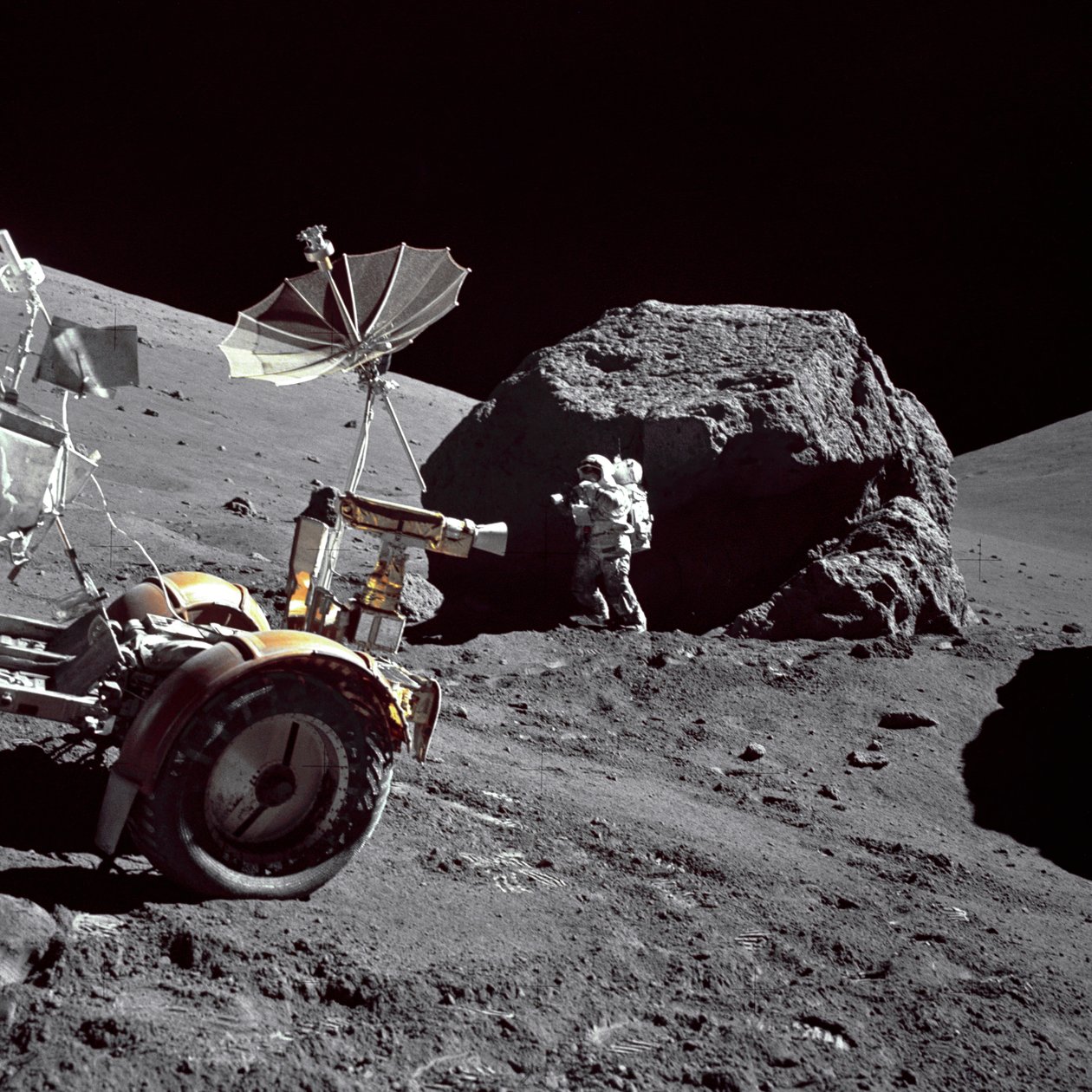 アポロ 17 号 - NASA、1972 年。 作： NASA画像