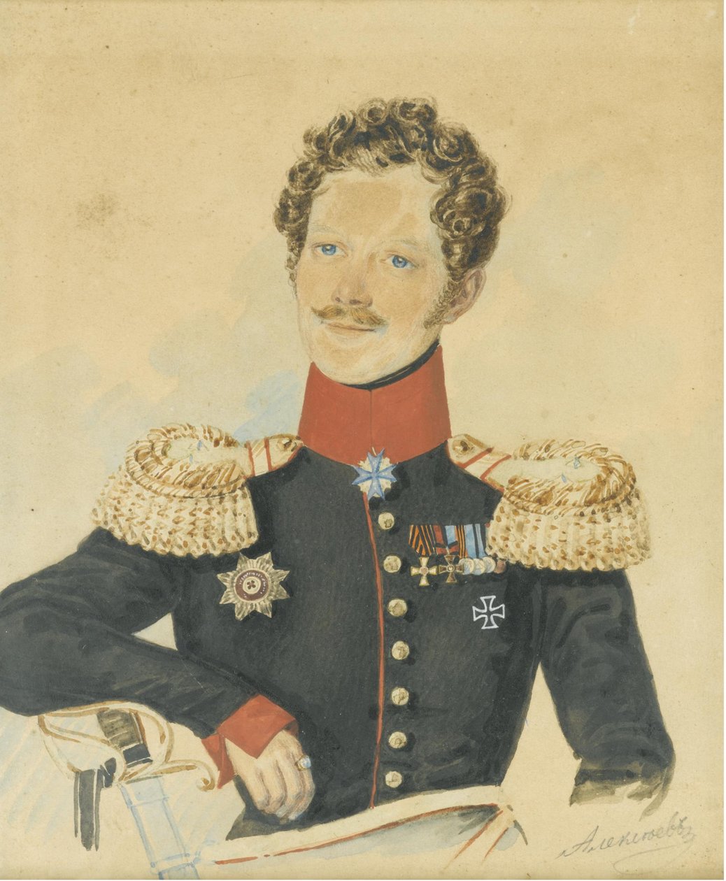 イェゴール・フョードロヴィッチ・マイエンドルフの肖像1794-1879 作： NMアレクセイエフ