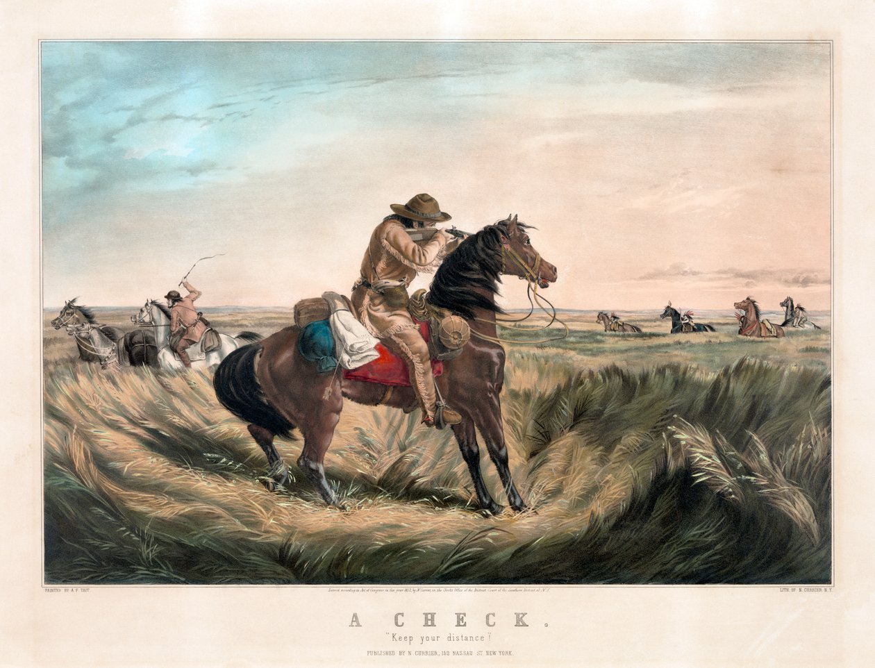 オールドウェスト シャープシューター by Currier & Ives 作： キュリアーとアイブス