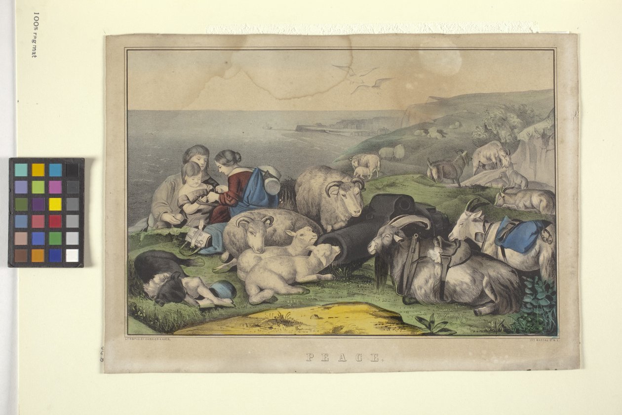 平和（手彩色リトグラフ） 作： N. and Ives JM (1824 95) Currier