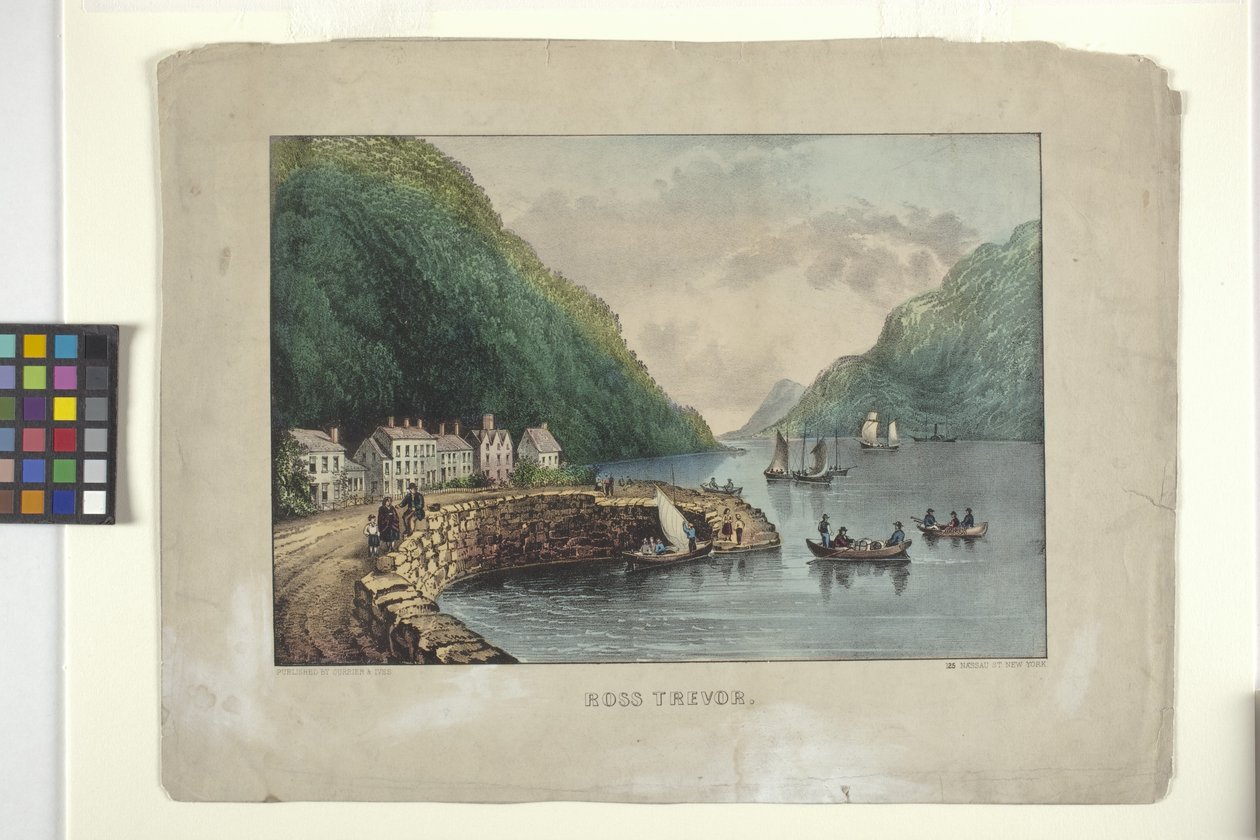 ロス・トレヴァー（手彩色のリトグラフ） 作： N. and Ives JM (1824 95) Currier