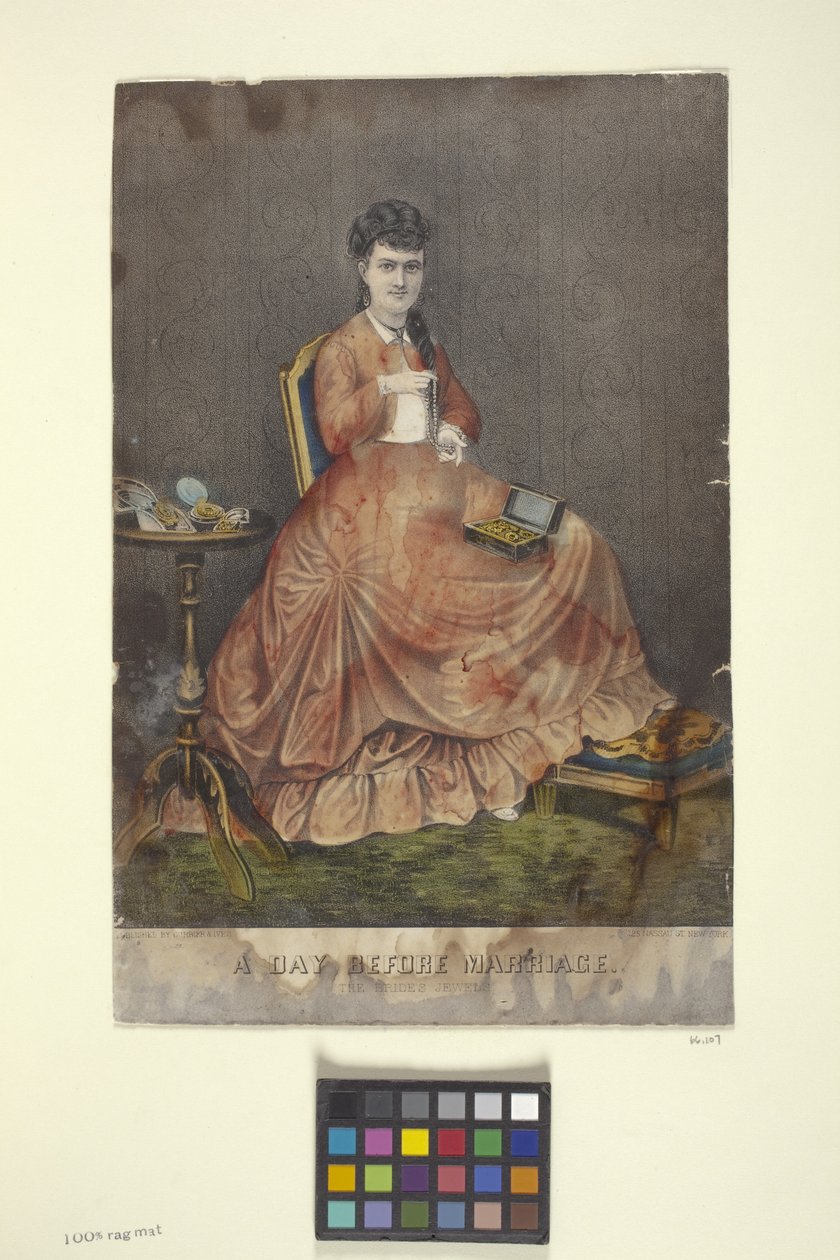 The Day Before Marriage (hand-coloured lithograph)   1451103   ja       japanese Successfully Translated  Original: Woman Dressing, with Maid Translat: Woman Dressing, with Maid 1437752 ja japanese Successfully Translated Original: Italian Landscape (Morni 作： N. and Ives JM (1824 95) Currier