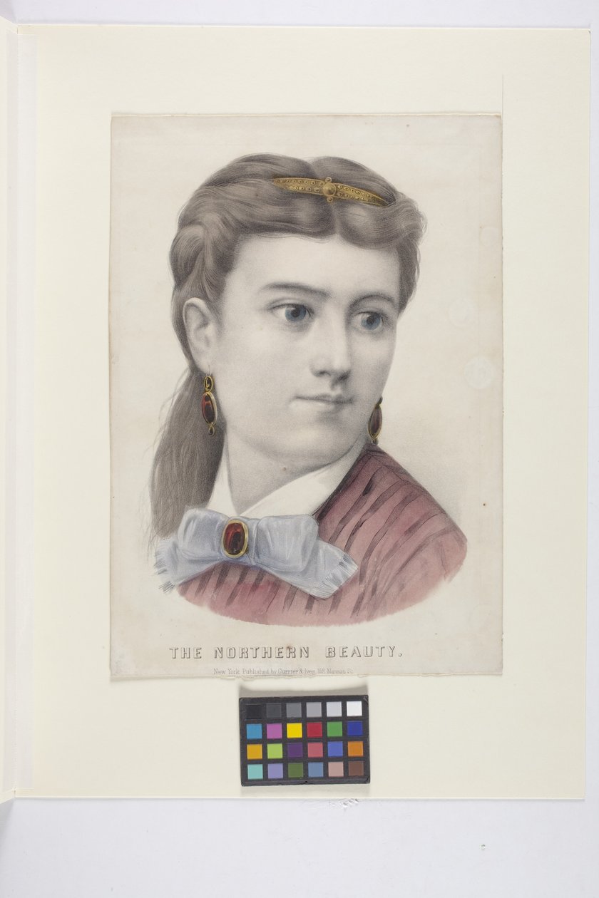 北方美人（手彩色リトグラフ） 作： N. and Ives JM (1824 95) Currier