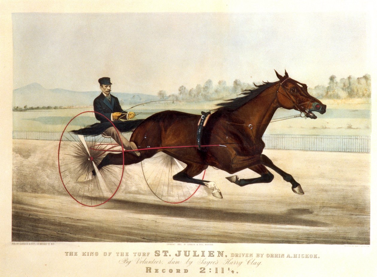 芝の王、セントジュリアン、オーリンA.ヒコック、1880年（リソ） 作： N. and Ives、JM Currier