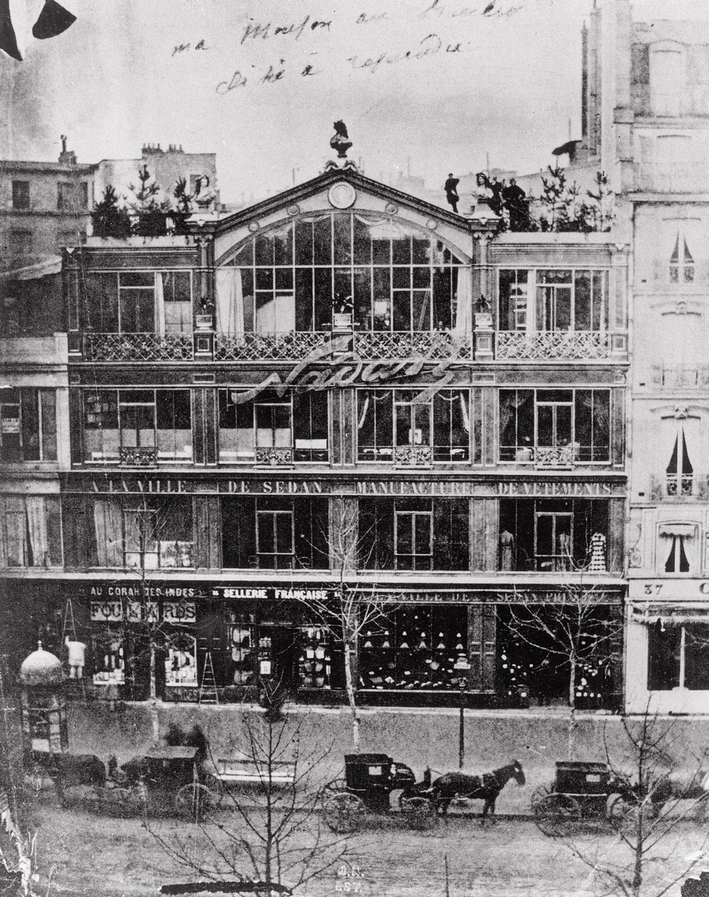 ナダルのスタジオ、35 Boulevard des Capucines、パリ、1855年 作： ナダール