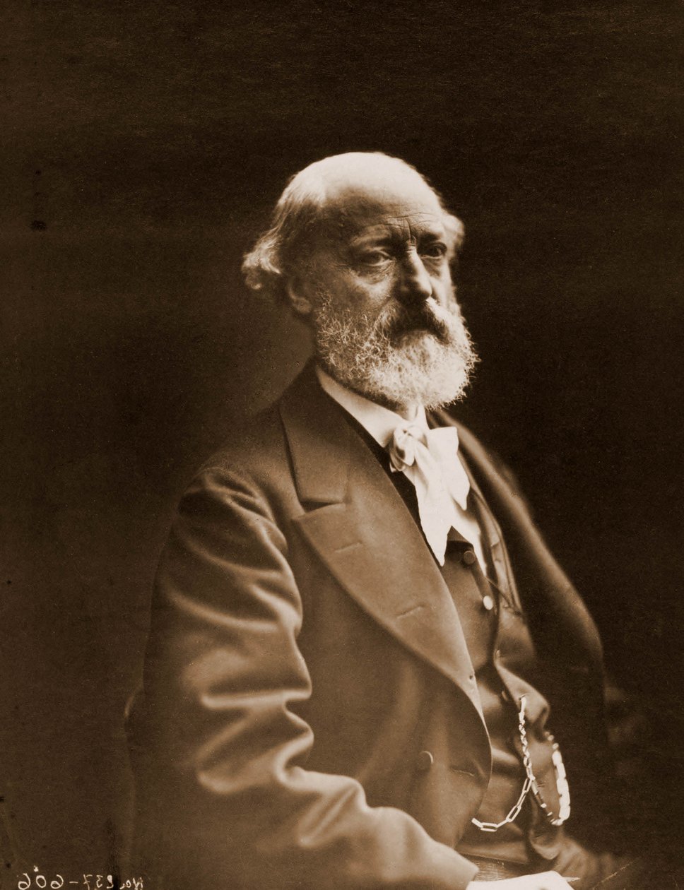 Eugene Viollet-le-Duc (Viollet le Duc) (1814-1879)の肖像（建築家・水彩画 1814-1879）（写真 作： ナダール