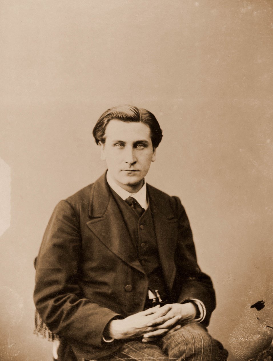 フランソワ・コッペ（詩人、1842-1908）の肖像（写真 作： ナダール