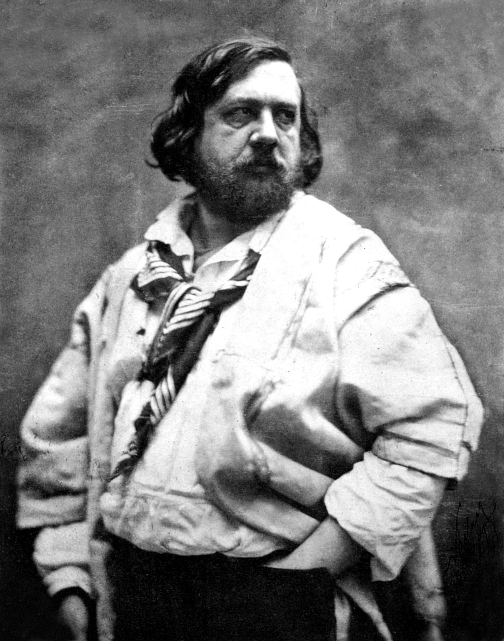 ナダールが撮影したフランスの詩人セオフィル・ゴーティエ（1854年