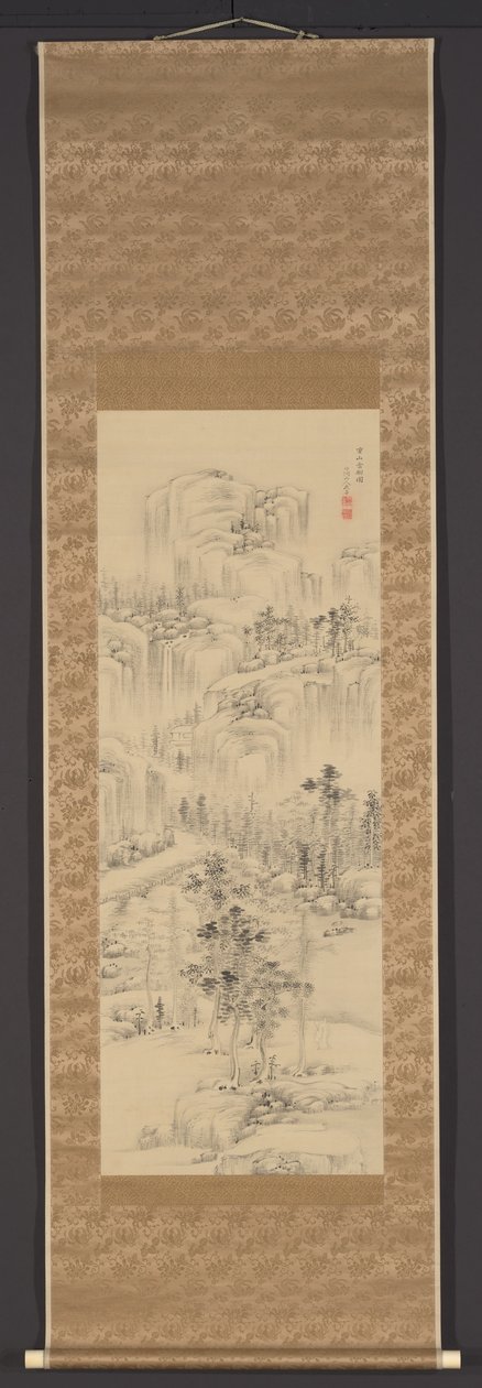 幾重にも重なる山の雲の中の木々（ジュウザンウンボクズ） 作： 中林ちくと