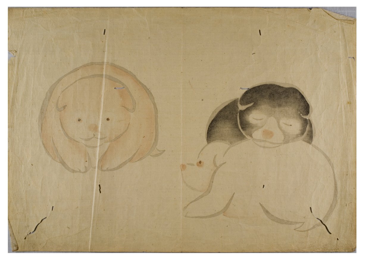Korin のアルバム An Album of Pictures の子犬 作： 中村法中