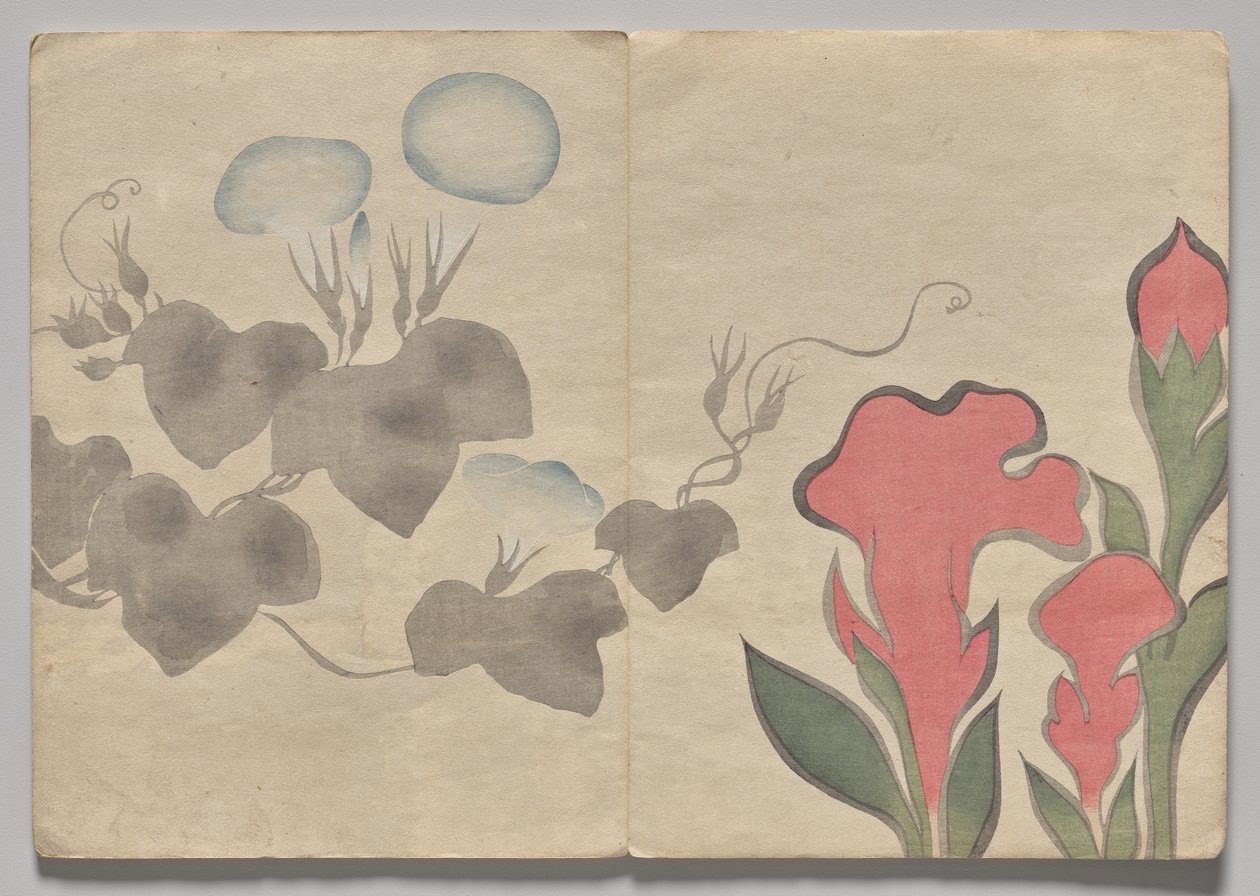 光琳絵本（上巻）の一場面 作： 中村法中
