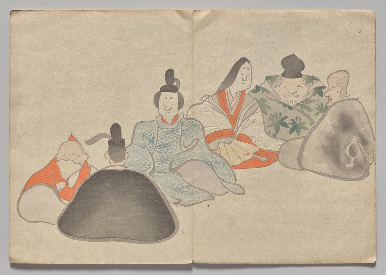 光琳絵本（下巻）の一場面 作： 中村法中