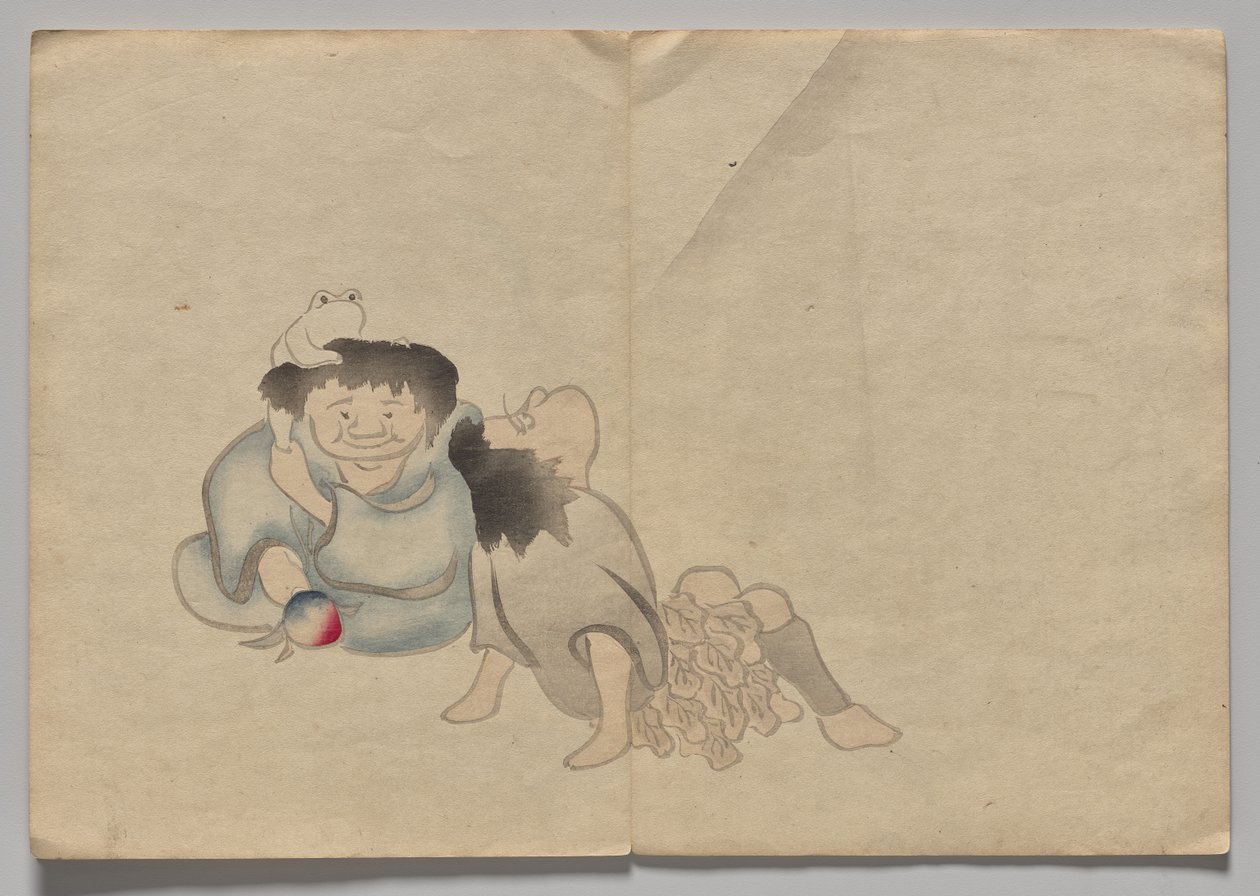 光琳絵本（下巻）の一場面 作： 中村法中