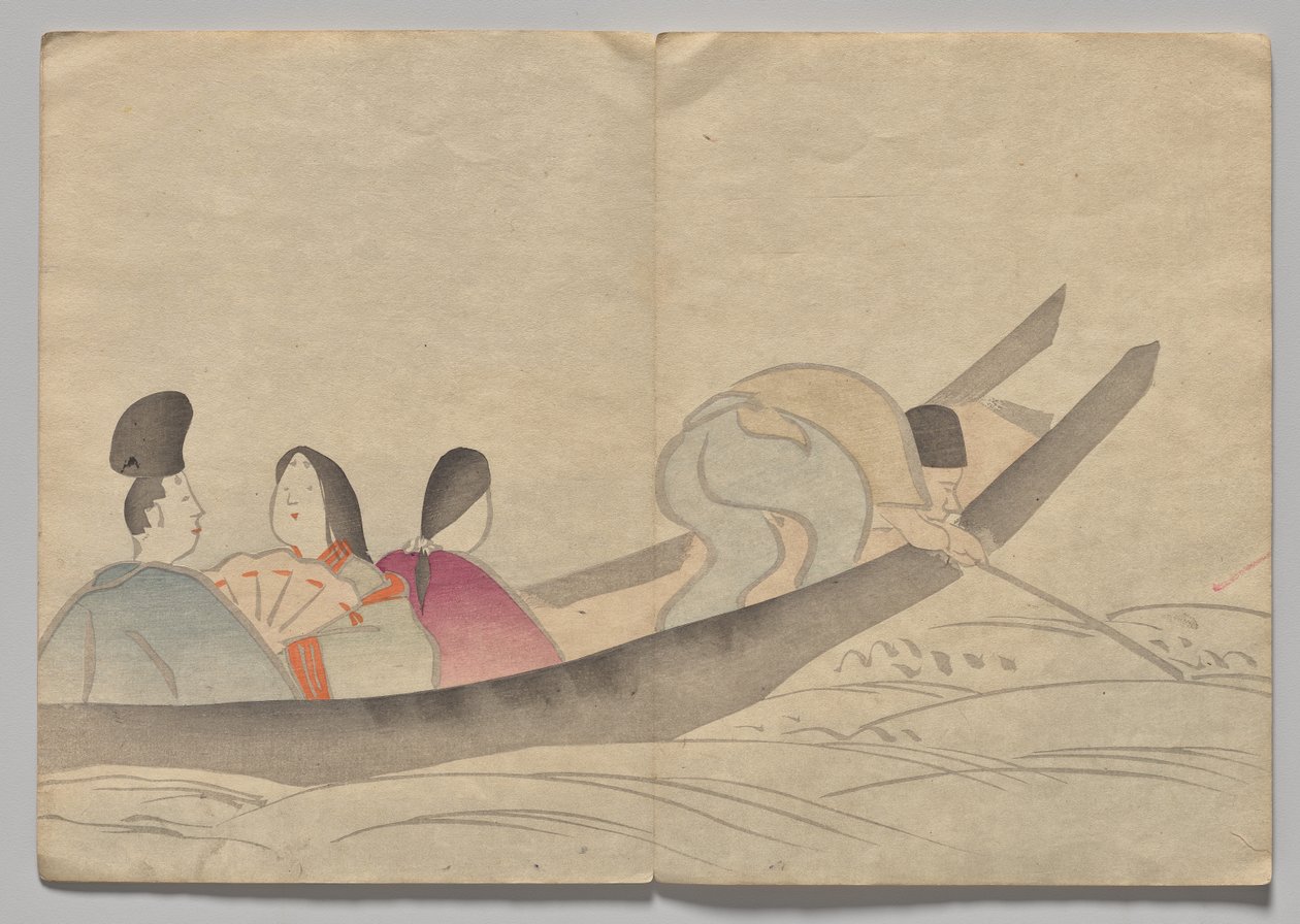 光琳絵本（下巻）の一場面 作： 中村法中