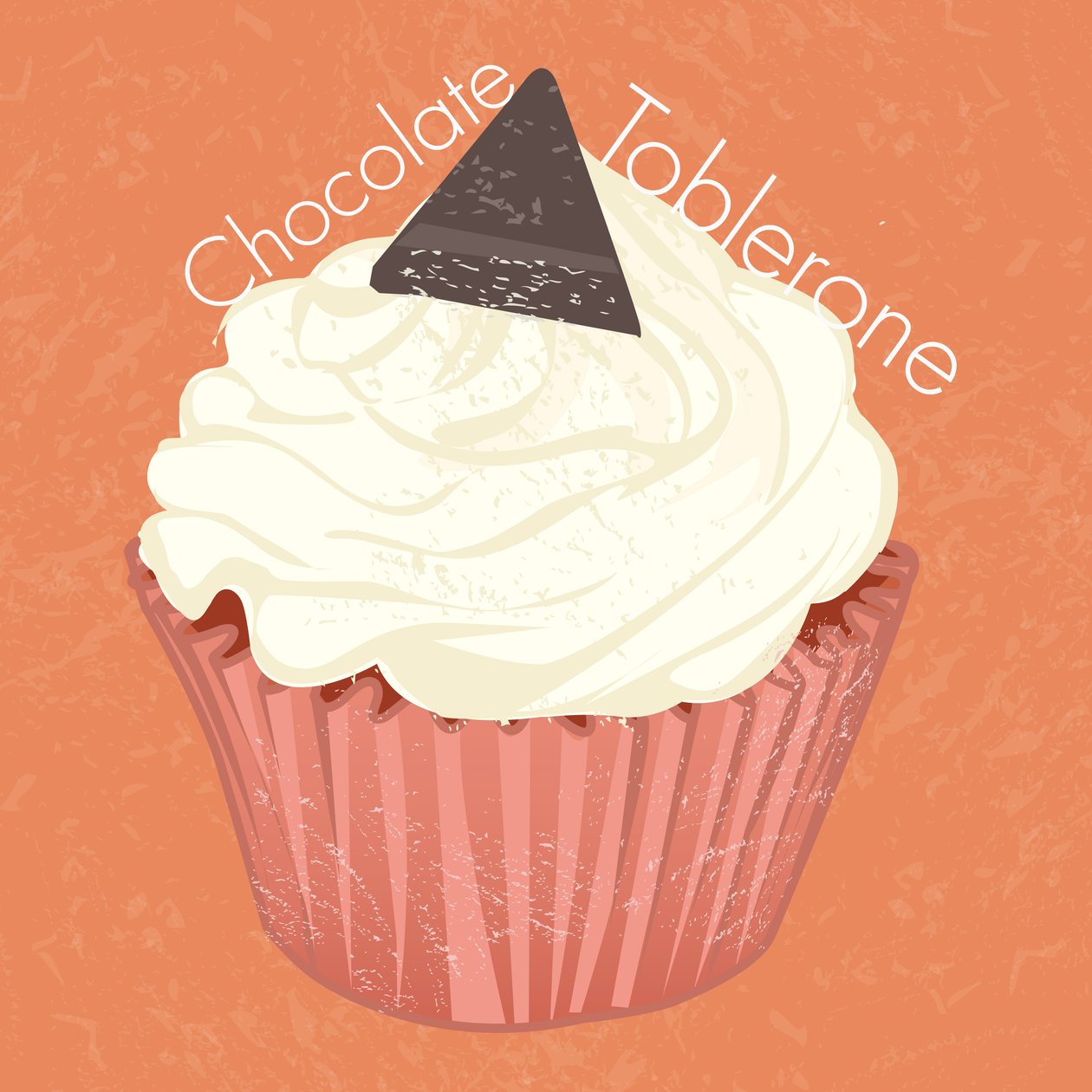 Chocoate Toblerone Cup Cake, 2019, デジタルアート 作： ナンシーモニスチャラランブー