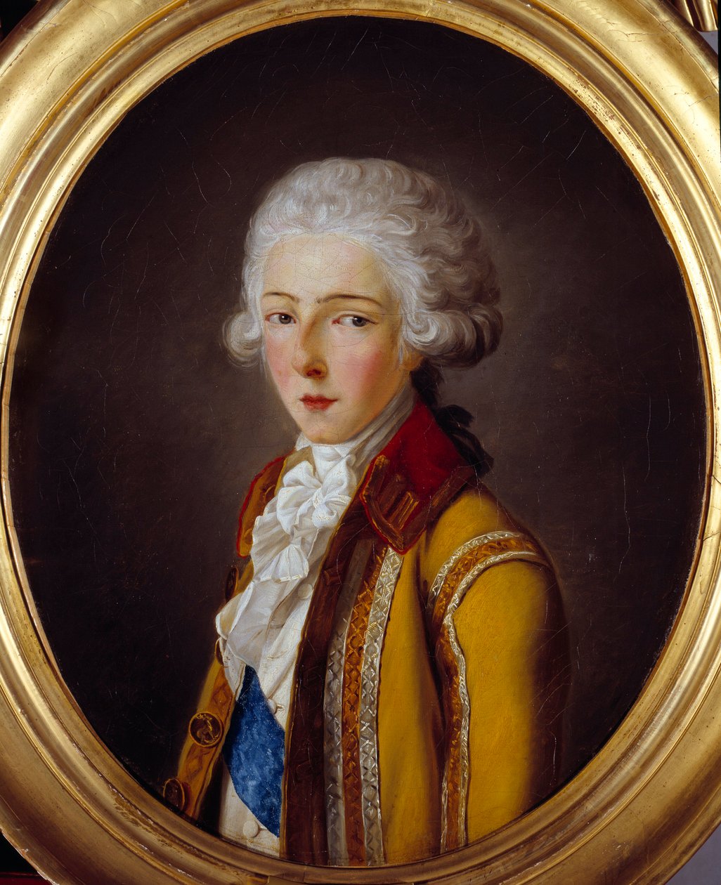 アンギエン公爵ルイ・アントワーヌ・アンリ・ドゥ・ブルボン・コンド（1772-1804）の肖像。ナニーヌ・ヴァラン作（18世紀 作： ナニン・ヴァラン