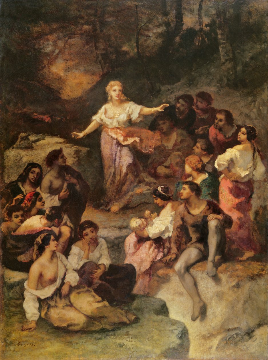ジプシー野営地、1848 作： Narcisse Virgile Diaz de laPeña
