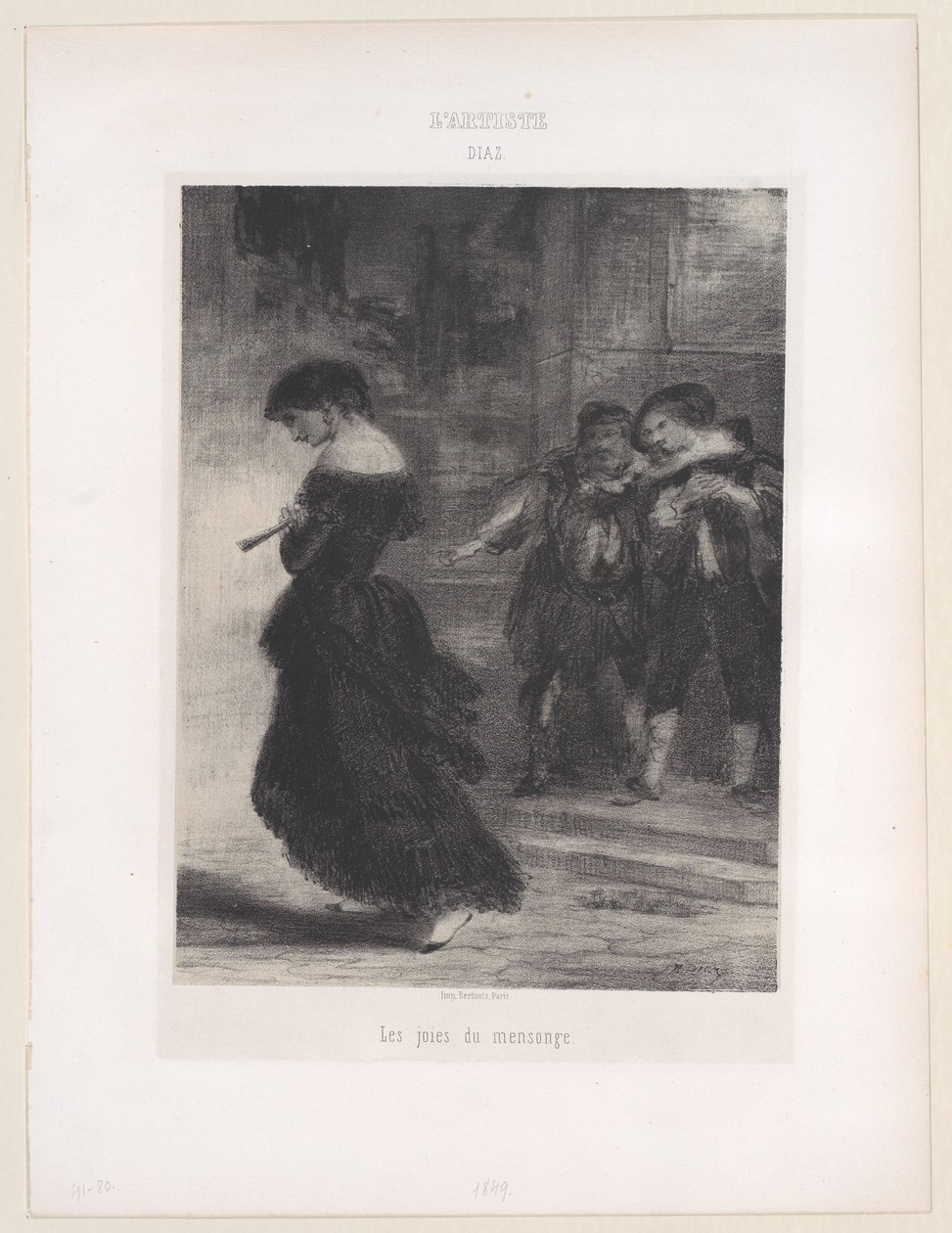 嘘の喜び、1830-76。、1830-76。 作： Narcisse Virgile Diaz de laPeña