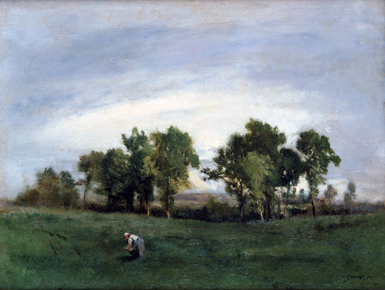 田舎の女、c1828-1876 作： Narcisse Virgile Diaz de laPeña