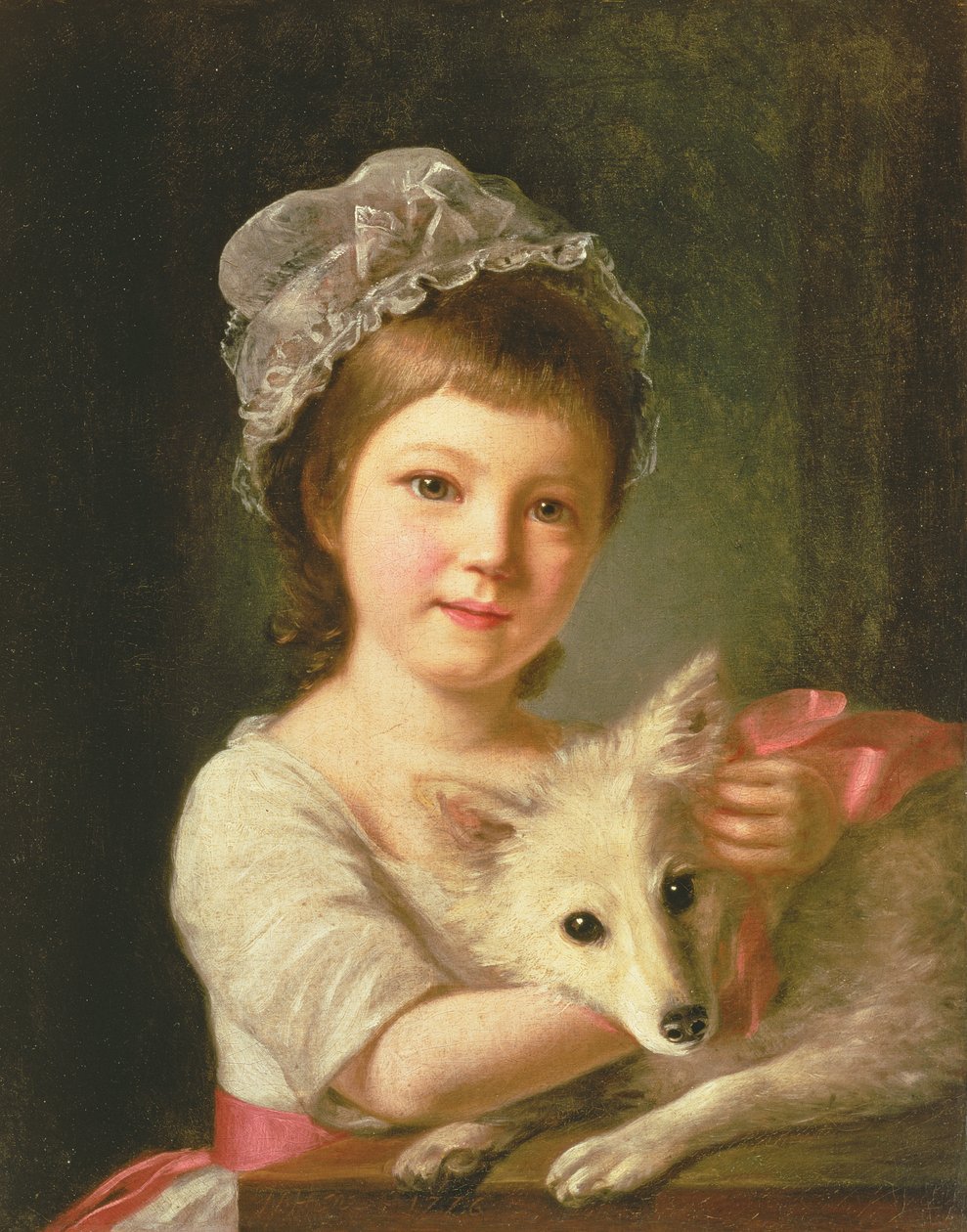 犬を持つ少女、1776 | アートプリント