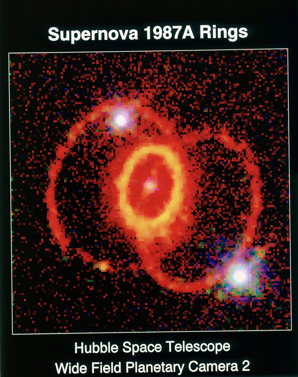 超新星19i87Aは、ハッブル宇宙望遠鏡、広視野惑星望遠鏡2で観測されました。NASAの写真。 作： 全米航空宇宙局全米航空宇宙局