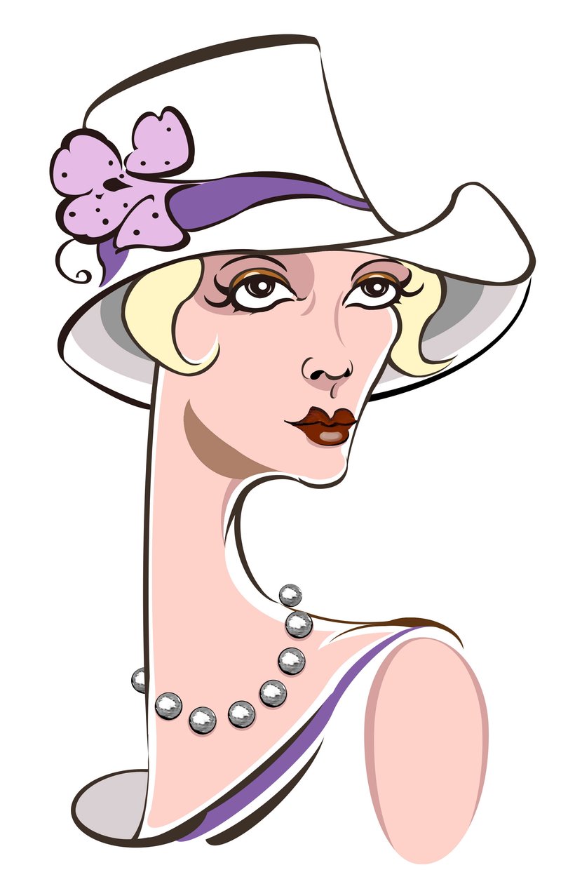 1920年代のファッション：クローシュ帽子 作： ニール・オズボーン
