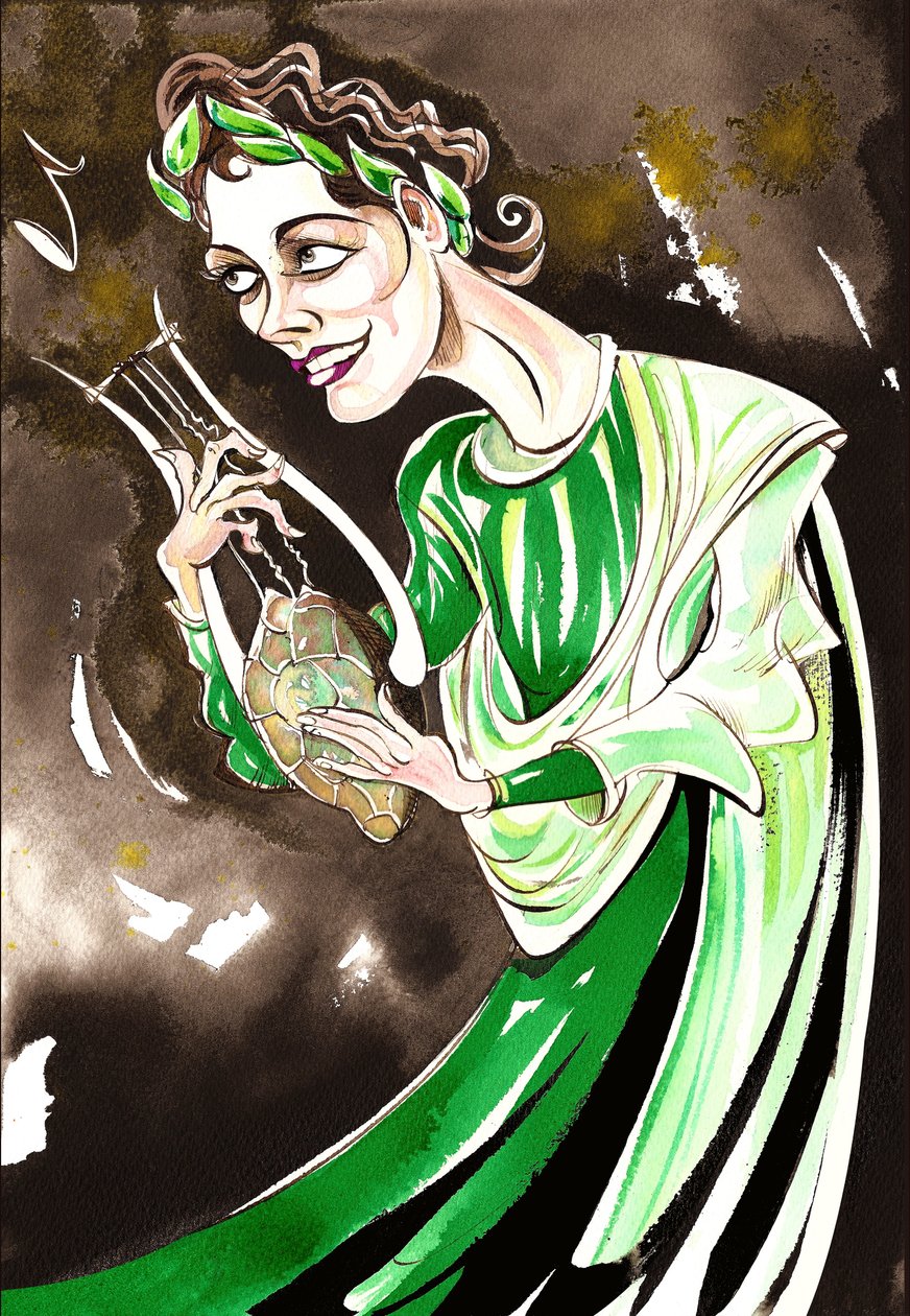 キャスリーン・フェリアー-1762オペラのオルフェウスの色の似顔絵、クリストフ・グラック作のオルフェオとユーリディス（ドイツの作曲家、1714〜17 87年） 作： ニール・オズボーン