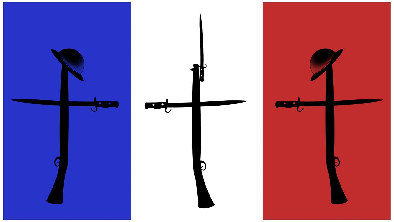 第一次世界大戦からのフランスとベルギーの墓地の墓の記念碑 作： ニール・オズボーン