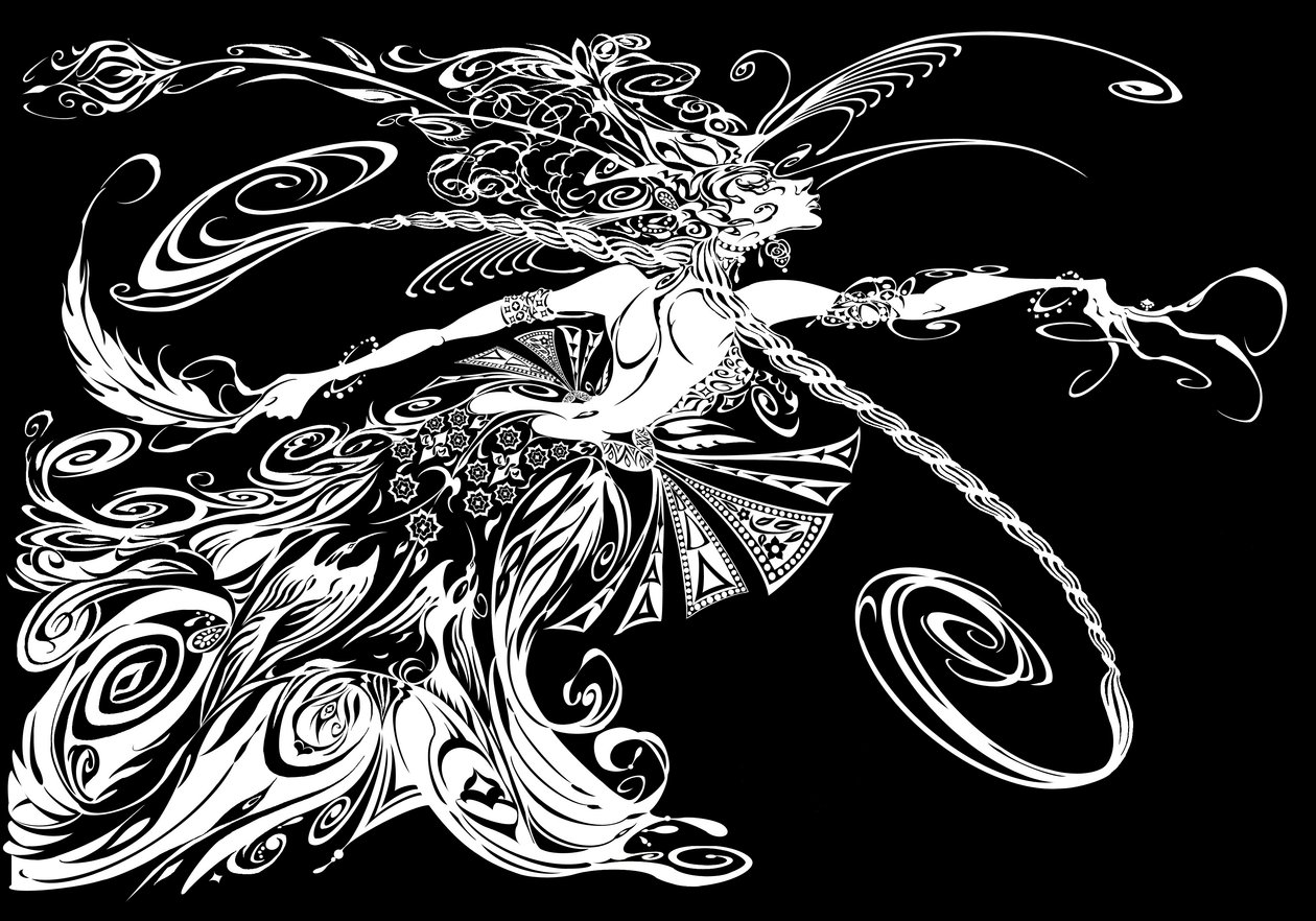 火の鳥-イゴール・ストラヴィンスキーによる同名の1910年のバレエのキャラクターのイラスト 作： ニール・オズボーン