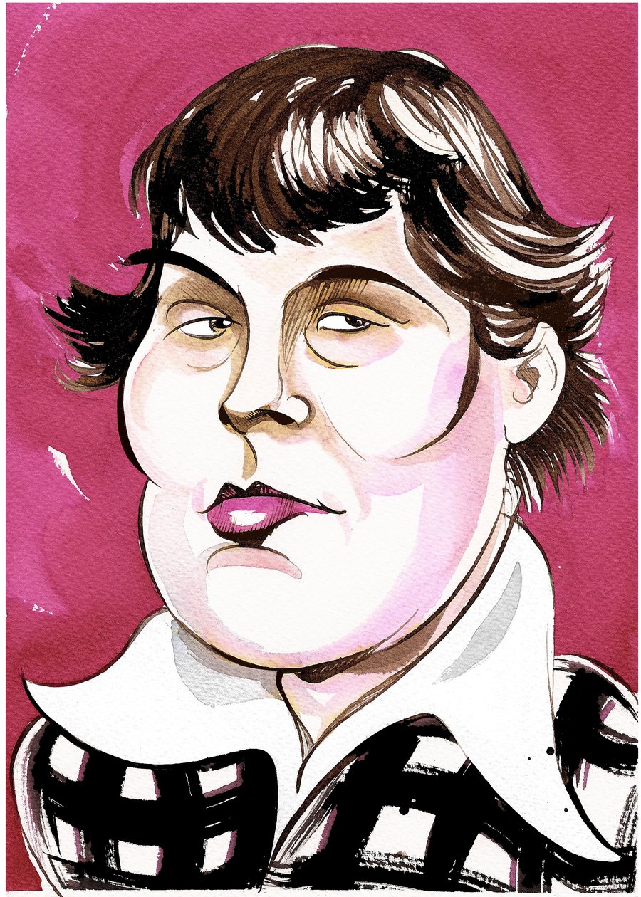 ガリーナ・ウストヴォルスカヤ - カラー似顔絵 作： ニール・オズボーン