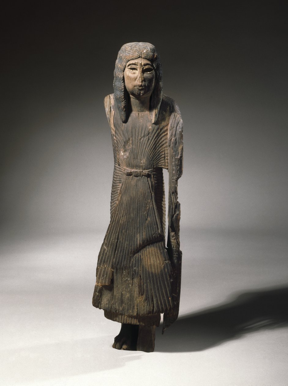 Si-Esetの立像、紀元前1279年から1203年頃（木） 作： 新王国エジプト人