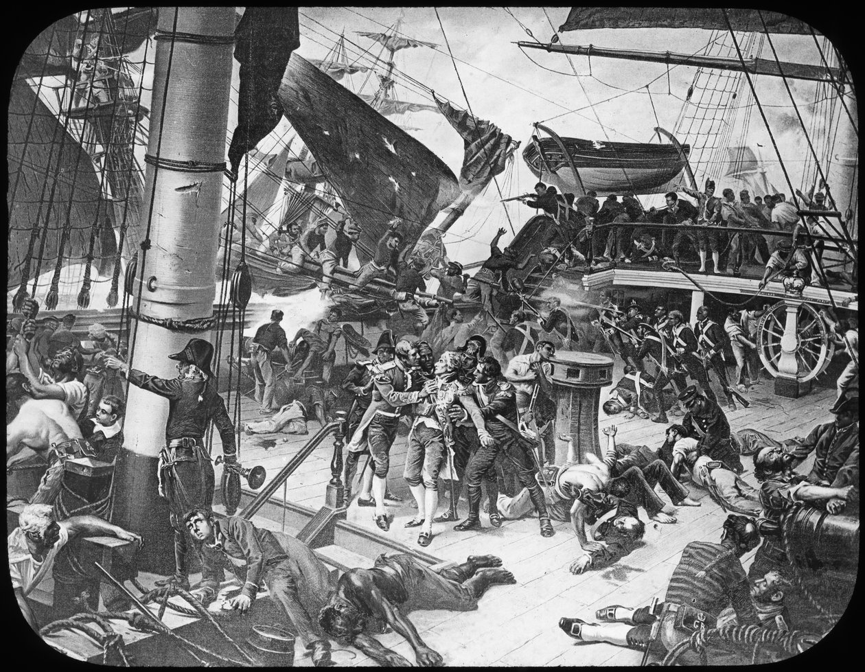 HMS勝利のデッキ、1805 作： ニュートンとCo