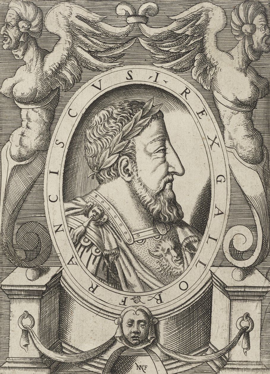 フランスのフランシスI、パブ。 C. 1568 作： ニコロ・ネリ