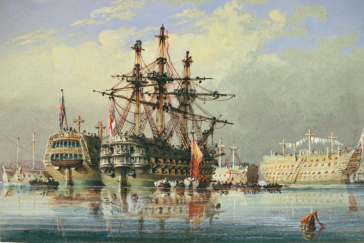 デボンポートの普通船、1850年頃（水彩画） 作： ニコラス・コンディ