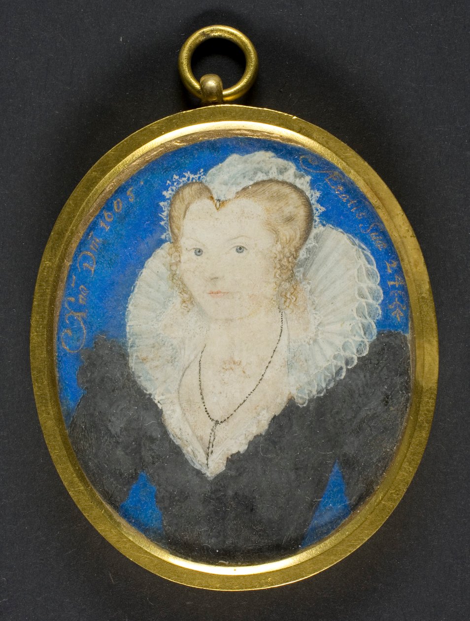 イギリスの貴婦人の肖像 作： ニコラス・ヒリアード