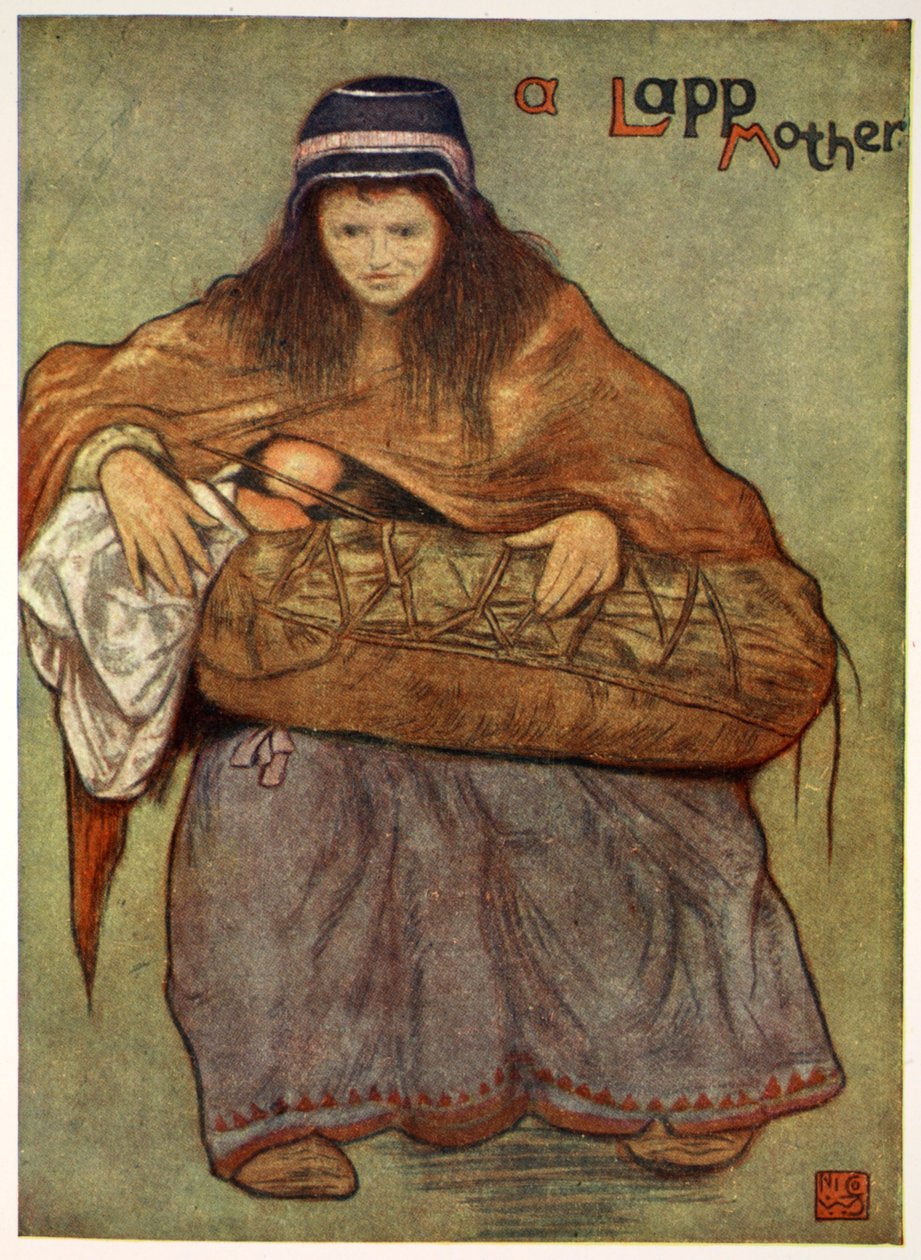 ラップの母と子、1905 作： ニコ・ユングマン