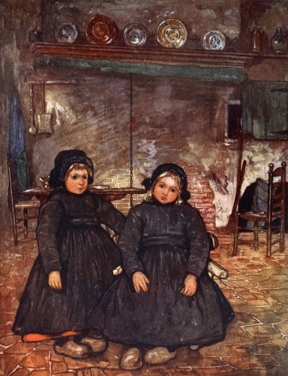 エルズピートの子供たち、1904年 作： ニコ・ユングマン