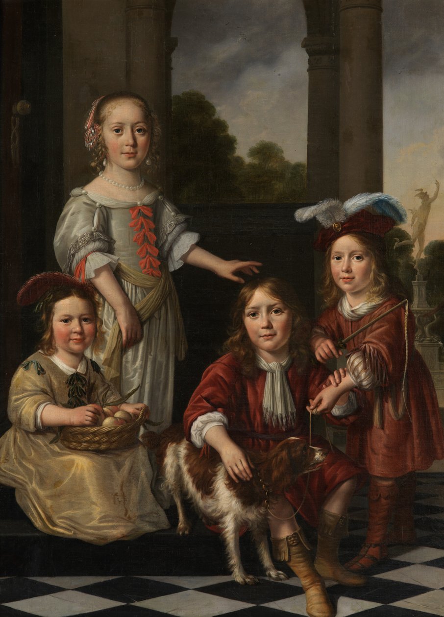 Portrait of four children (oil on canvas)   1440222   ja       japanese Successfully Translated  Original: Pope Benedict XIV (oil on canvas) Translat: Pope Benedict XIV (oil on canvas) 1460483 ja japanese Successfully Translated Original: Archery Ground, C 作： ニコラエス・メイス