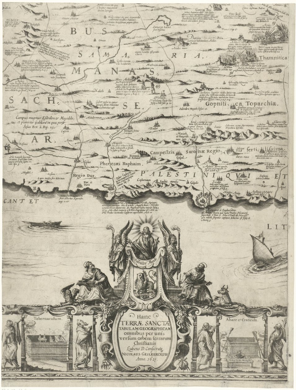 カールト・ヴァン・パレスチナ 聖地または約束の地の小説の説明 (オブジェクトのタイトル) 作： Nicolaes van Geelkercken